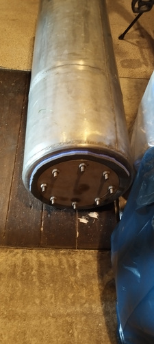 Uus roostevabast terasest horisontaalne boiler 85 l.