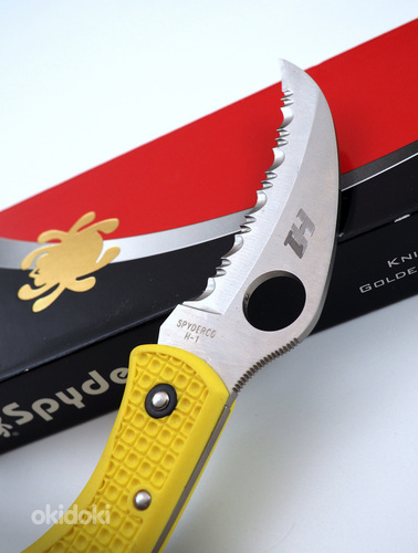 Нож sPYDERCO H-1 TASMAN SALT Зубчатый нож SEKI-CITY JAPAN (фото #5)