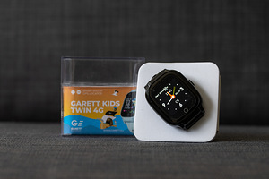 Детские смарт-часы Garett Kids Twin 4G черный GPS, шпионские часы
