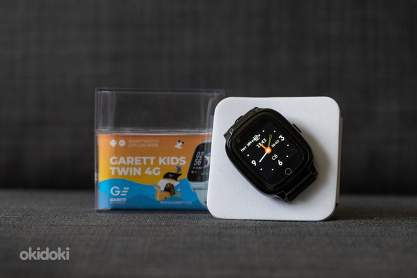 Детские смарт-часы Garett Kids Twin 4G черный GPS, шпионские часы (фото #1)