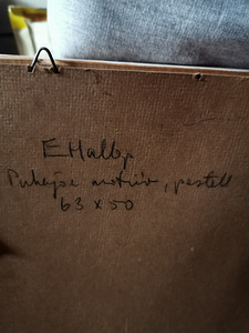 ERNST HALLOP PÜHAJÕE MOTIIV 1965, 63*50 pastell (2 foto / 3)