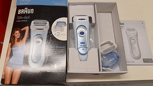 LOT! Braun Silk-épil Wet & Dry, blue - Lady shaver (2 foto / 4)