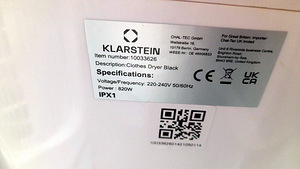Klarstein Сушилка для белья Zap Dryer (7 фото из 7)
