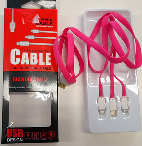 НОВИНКА Кабель USB 3 В 1 Type-C, IPHONE, MICRO USB (1 фото из 1)