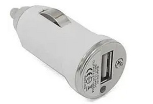 LOT! UUS autolaadija USB 5.0V, valge (1 foto / 3)