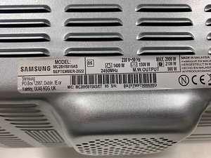 Микроволновая печь Samsung MC28H5015AS Гриль 28л горячий воз (9 фото из 9)