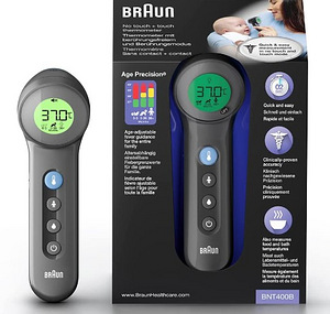 LOT! Braun No touch + termomeeter BNT400B kontaktivaba (1 foto / 9)
