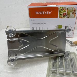 LOT! Welltobe Vegetable Spiralizer lõikur Köögiviljapasta (9 foto / 10)