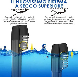 LOT! Sukeldumise ja snorgeldamise mask Weisiji, must (2 foto / 4)