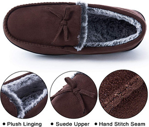 Meeste mäluvahust mokassiinid sussid Mixin Dark Brown 46 EU (6 foto / 6)