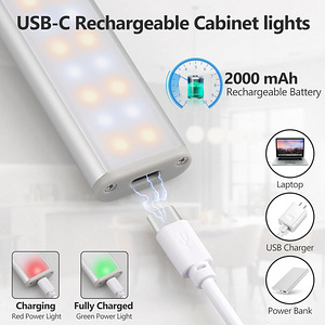 Valgusti USB-taaslaetav LED Lamp anduriga magnetiline 35cm (7 foto / 10)