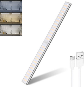 Valgusti USB-taaslaetav LED Lamp anduriga magnetiline 35cm (1 foto / 10)