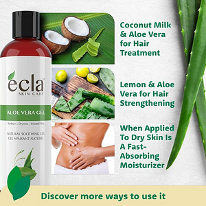 LOT! ecla SKIN CARE aloe vera geel kehale, 240 ml (6 foto / 7)