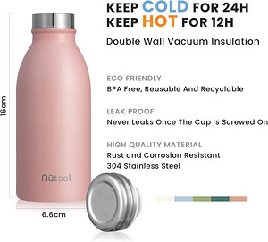 LOT! Autsel roostevabast terasest 350 ml joogipudel (3 foto / 7)