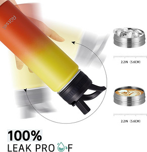 LOT! Autsel roostevabast terasest spordiveepudel, 650 ml (7 foto / 7)