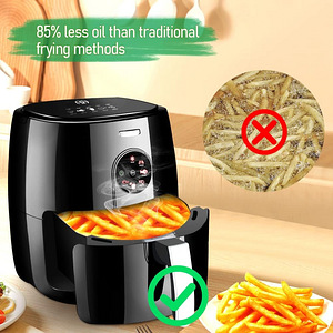 LOT! ARINTUL 5,5 l kuumaõhuga fritüür 1500W (6 foto / 10)