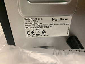 LOT! UUS Elektriline miniahi Moulinex Optimo 39 L (3 foto / 10)