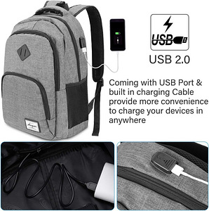 Fanyu UUS USB-ga meeste ja naiste seljakott, kooli seljakott (6 foto / 10)
