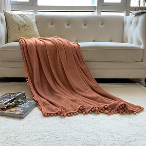 LOT! UUS LOMAO flanelltekk Pleed 130 x 160cm karamell