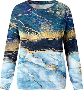 LOT! UUS Naiste kampsun Generic 3D, sinine XL (1 foto / 5)