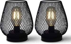 BESLAM laualamp, must, 15,5x15,5x17 cm, 2700K, 1 W,150lö 2tk (1 foto / 7)