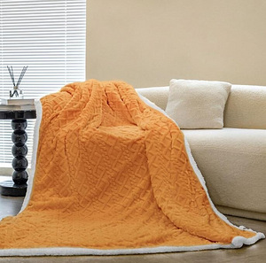 LOT! UUS Fliistekk SindeRay Sherpa, oranž 200 x 150 cm (5 foto / 7)