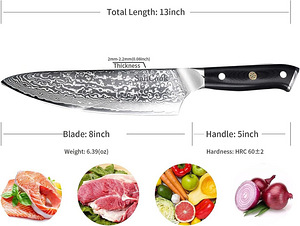 SanCook Professional kööginuga, 20 cm, roostevaba teras (2 foto / 7)