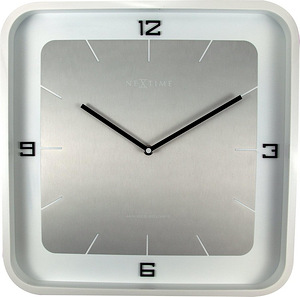 LOT! UUS Vaikne NeXtime Seinakell, valge, 40 x 40 x 4 cm (1 foto / 9)