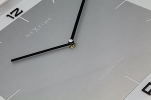 LOT! UUS Vaikne NeXtime Seinakell, valge, 40 x 40 x 4 cm (2 foto / 9)
