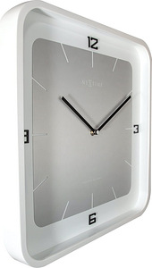 LOT! UUS Vaikne NeXtime Seinakell, valge, 40 x 40 x 4 cm (5 foto / 9)