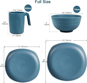 LOT! UUS Dinnerware sööginõukomplekt plastikust 16tk (2 foto / 6)