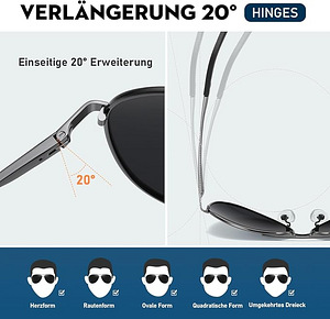 WearPro polariseeritud päikeseprillid, mustad halli raamiga (4 foto / 7)