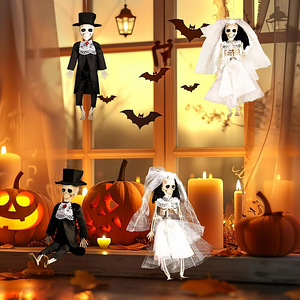 LOT! GZWY Halloweeni kaunistused, pruudi ja peigmehe luustik (5 foto / 10)