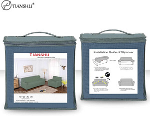 НОВИНКА! Чехол для двухместного дивана TIANSHU, темно-синий (3 фото из 6)