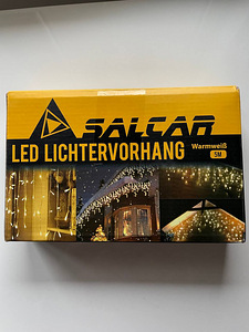 LOT! UUS Salcar LED valguskardin PC240326, 5m soe valge (2 foto / 4)