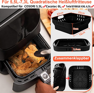 LOT! UUS YINGRACE silikoonist kuumaõhufritüürivorm 22cm, 2tk (2 foto / 7)