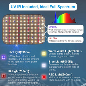 LED kasvuvalgusti FECiDA GL-CR600, 6000 lm, 65 W, 4 tk. (7 foto / 10)