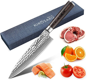 Kirosaku professionaalne nuga, damaskuse teras, 20 cm (1 foto / 7)