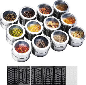 LOT! SZILBZ magnetilised maitseainepurgid 12 tk 120 kleebist (1 foto / 8)