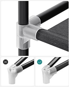 LOT! UUS Tekstiilist riidekapp Songmics RYG094B02, must (6 foto / 8)