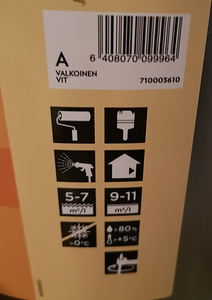 Värv siseviimistluseks 9L - Valge (2 foto / 2)