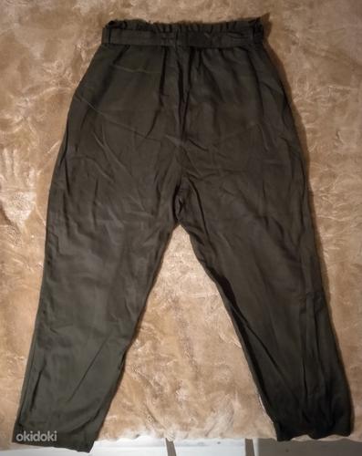 H&M летние зелёные брюки, размер 42 (фото #3)