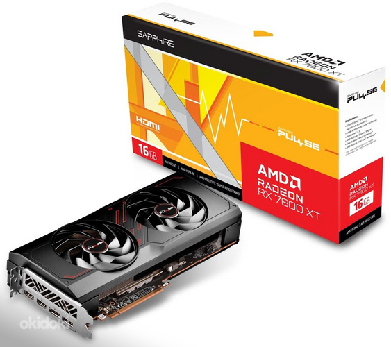 SAPPHIRE PULSE AMD Radeon™ RX 7800 XT 16GB (фото #1)