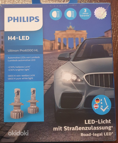 Светодиоды Philips Ultinon Pro6000 H4-LED (фото #1)