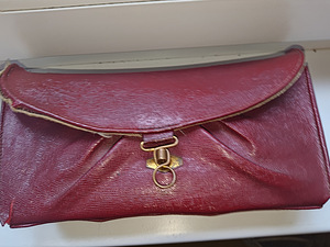 Vintage retro nahast naiste clutch (2 foto / 4)