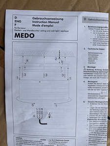 Потолочная лампа MEDO (2 фото из 5)