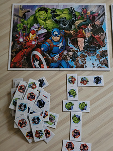 Marvel lauamäng puzzle, memo, domino (2 foto / 3)