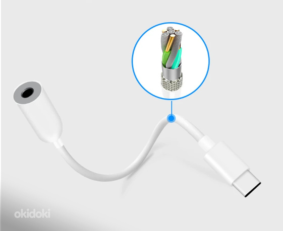 Xiaomi Huawei дополнительный кабель-адаптер для наушников (фото #2)