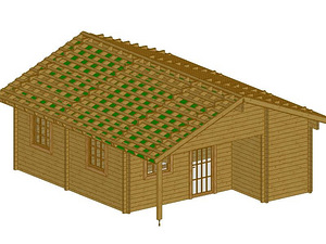 SH-102 (42,34 M²) 6000X7500 MM AINULT PUIDUST KOMPLEKT (1 foto / 2)