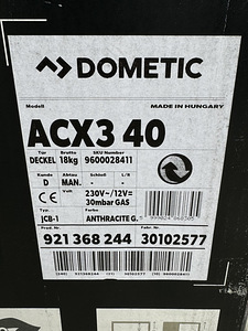 Холодильник Dometic acx 3 40, 12В, 230В, газ. (2 фото из 4)